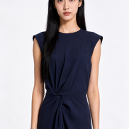 Zorina Twist-Waist Column Dress