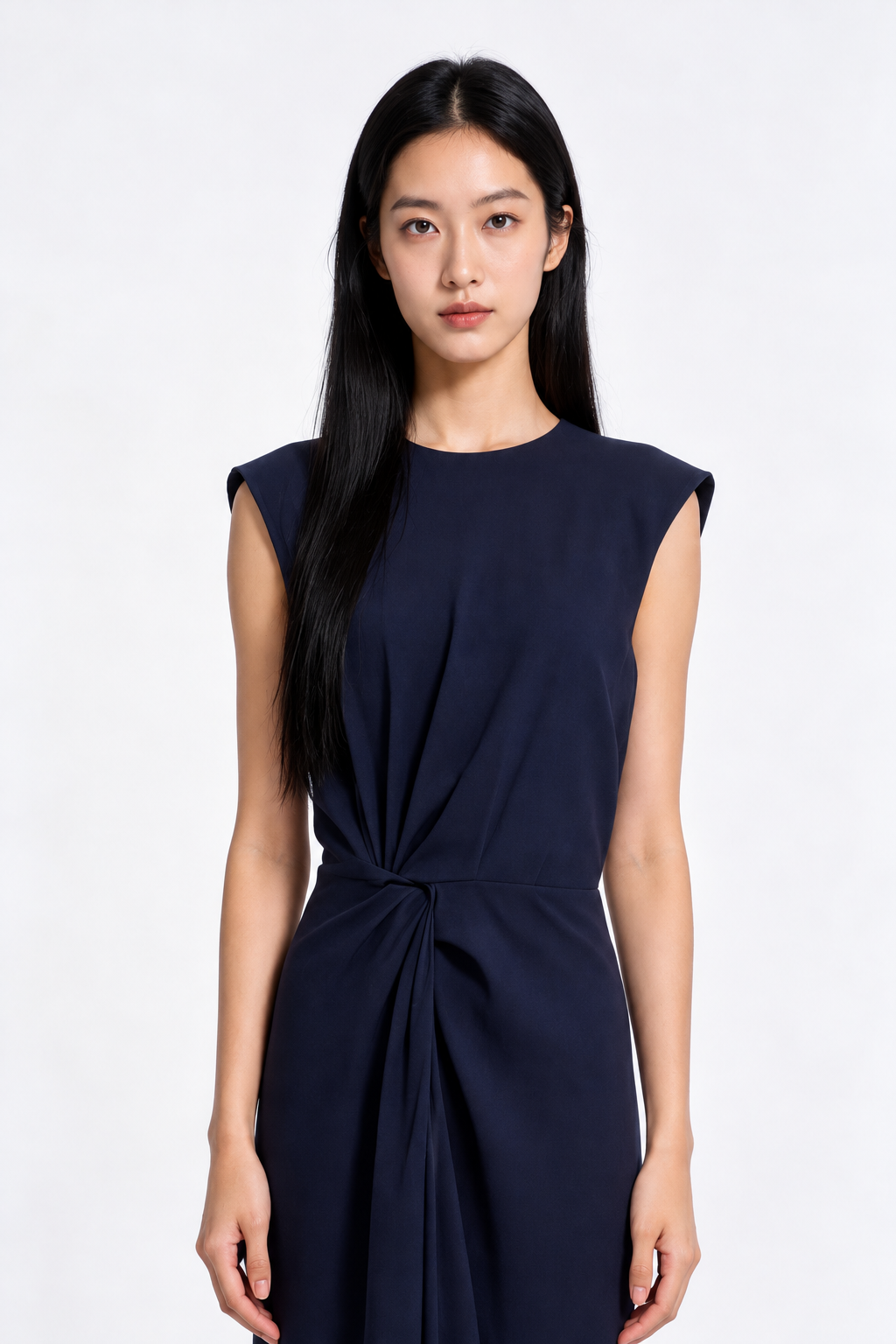 Zorina Twist-Waist Column Dress