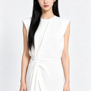 Zorina Twist-Waist Column Dress
