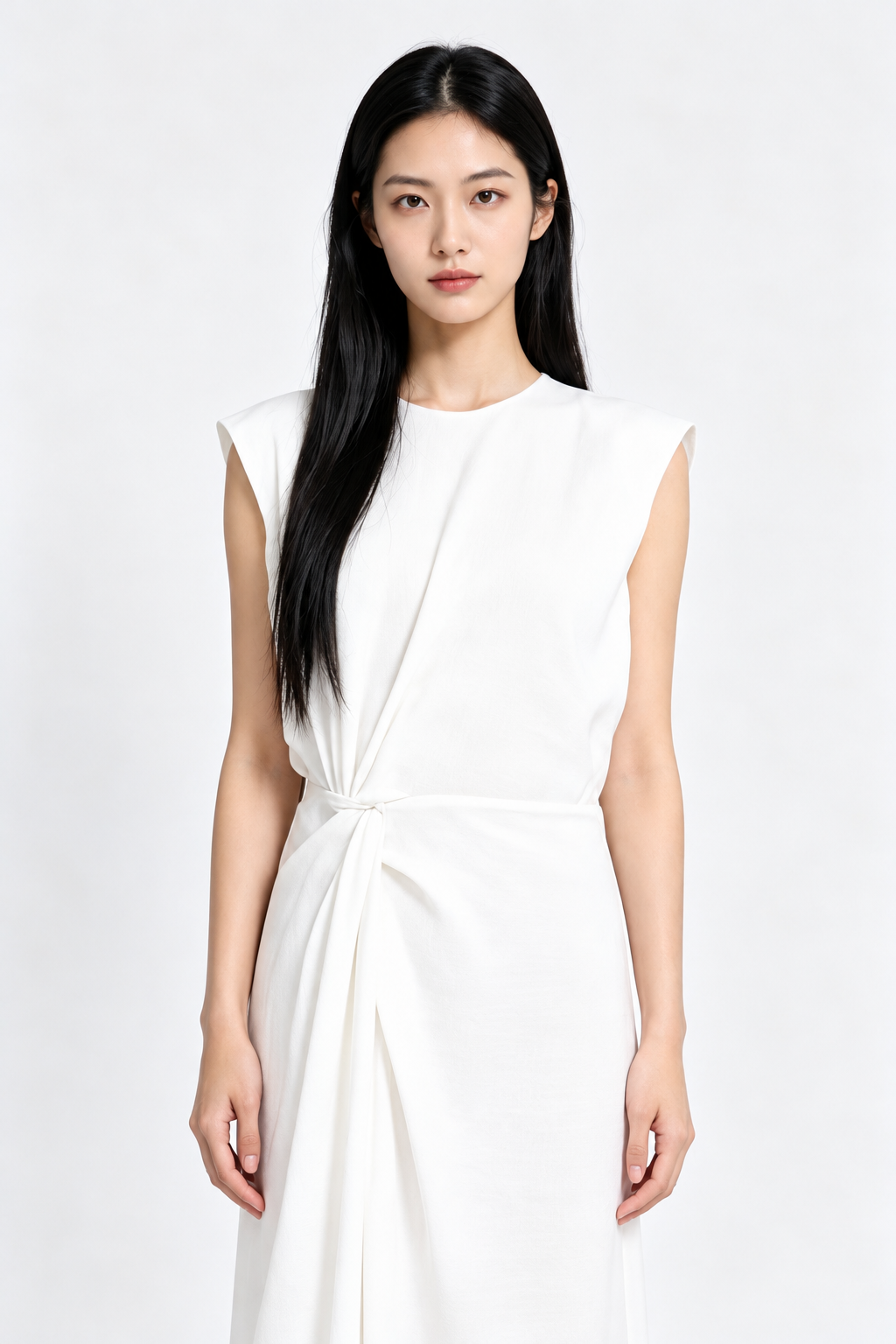 Zorina Twist-Waist Column Dress