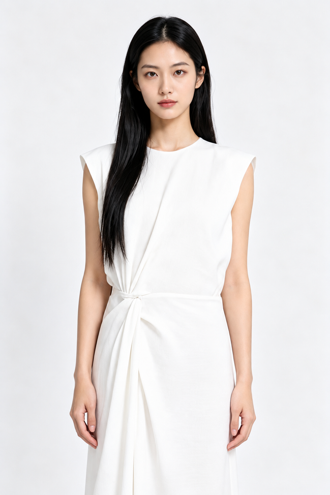 Zorina Twist-Waist Column Dress