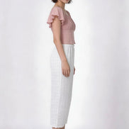 Amara Wide-Leg Eyelet Lace Trousers