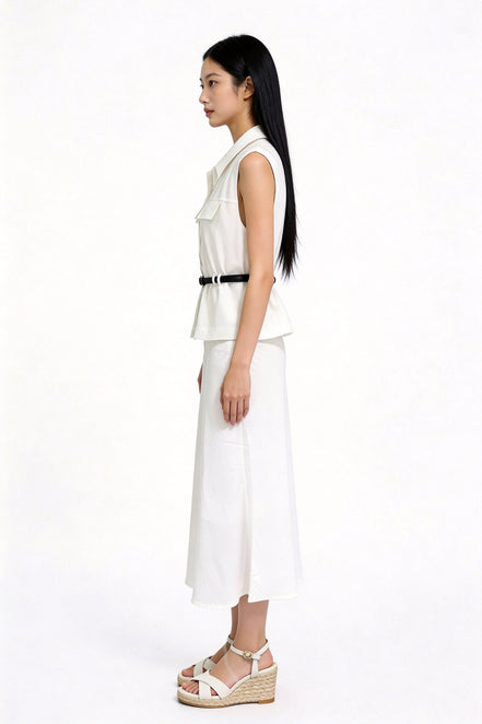 Aretina Belted Utility Vest
