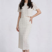 Caelune Crochet Lace Top