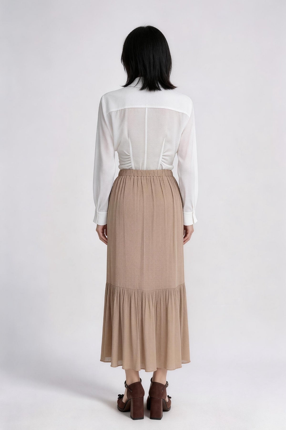 Calienne Soft Drape Maxi Skirt