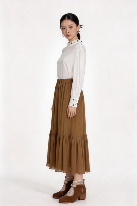Calienne Soft Drape Maxi Skirt