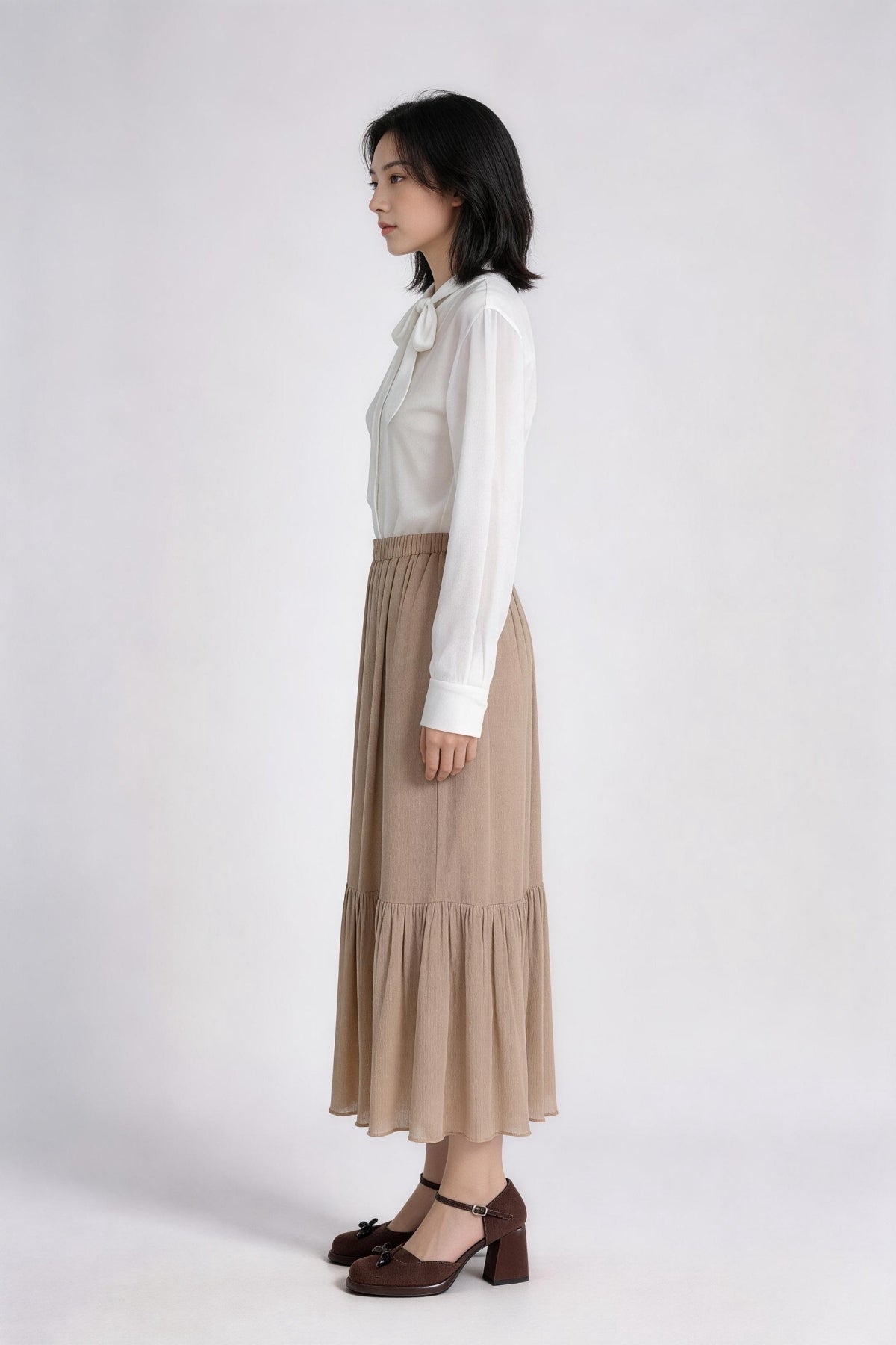 Calienne Soft Drape Maxi Skirt