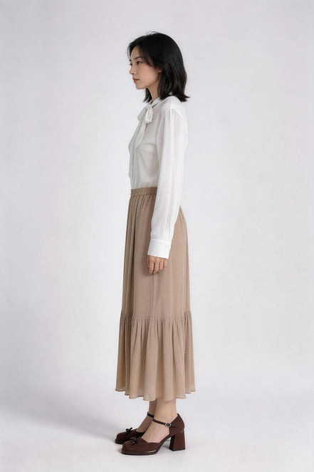 Calienne Soft Drape Maxi Skirt