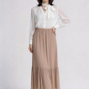 Calienne Soft Drape Maxi Skirt