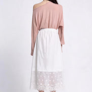 Cora Scalloped Eyelet Midi Skirt