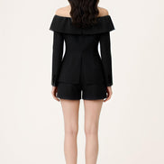 Cylia Tailored High Rise A-Line Shorts