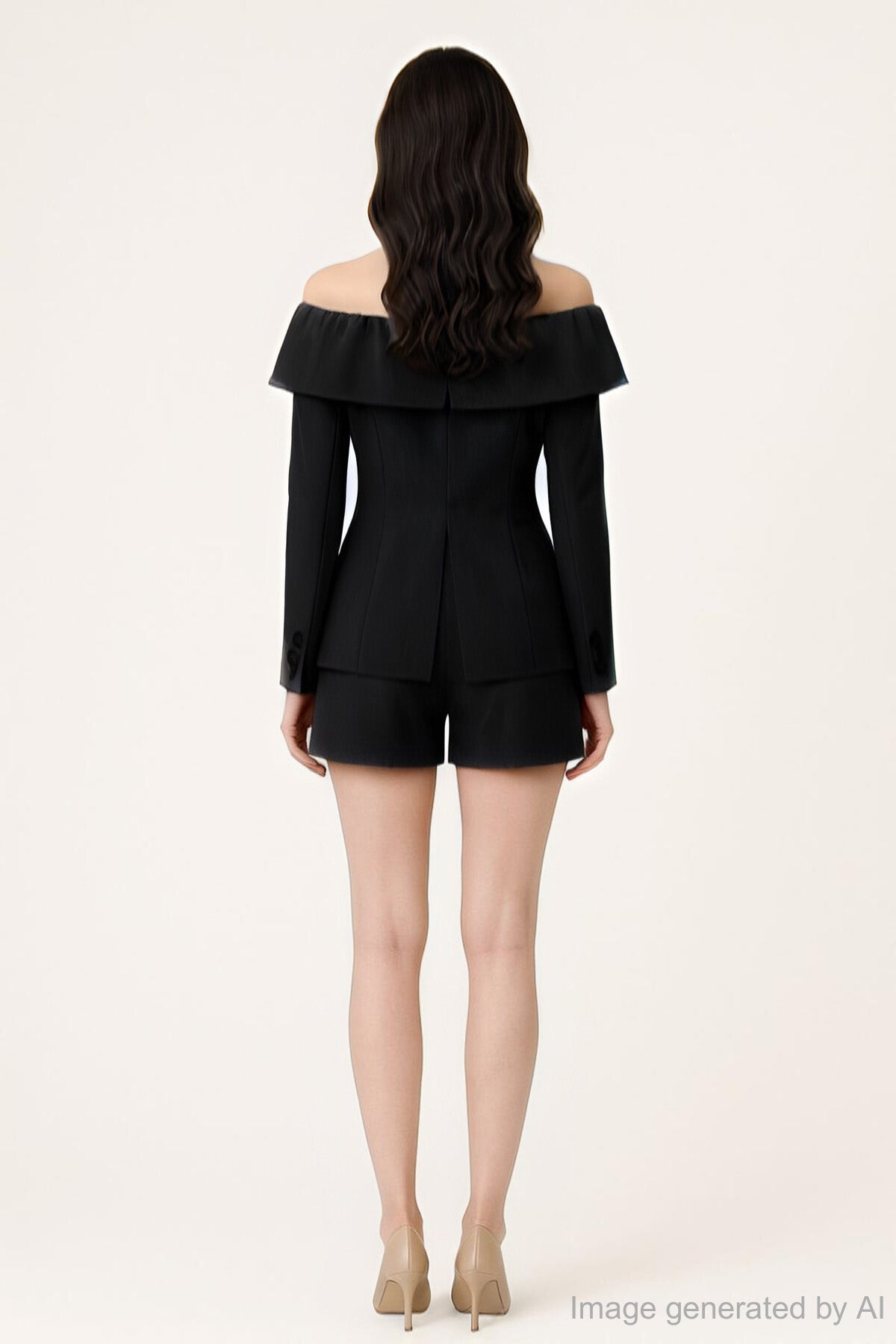 Cylia Tailored High Rise A-Line Shorts
