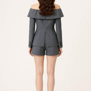 Cylia Tailored High Rise A-Line Shorts