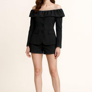 Cylia Tailored High Rise A-Line Shorts