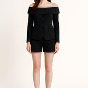 Cylia Tailored High Rise A-Line Shorts