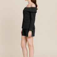 Cylia Tailored High Rise A-Line Shorts