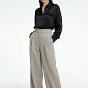 Eira Satin-Sheen Pocket Shirt