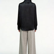 Eira Satin-Sheen Pocket Shirt