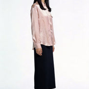Eira Satin-Sheen Pocket Shirt