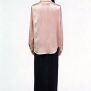 Eira Satin-Sheen Pocket Shirt