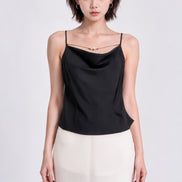 Elena Draped Cowl Satin Camisole