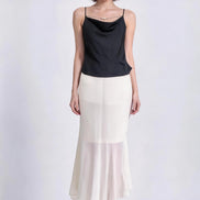 Elena Draped Cowl Satin Camisole