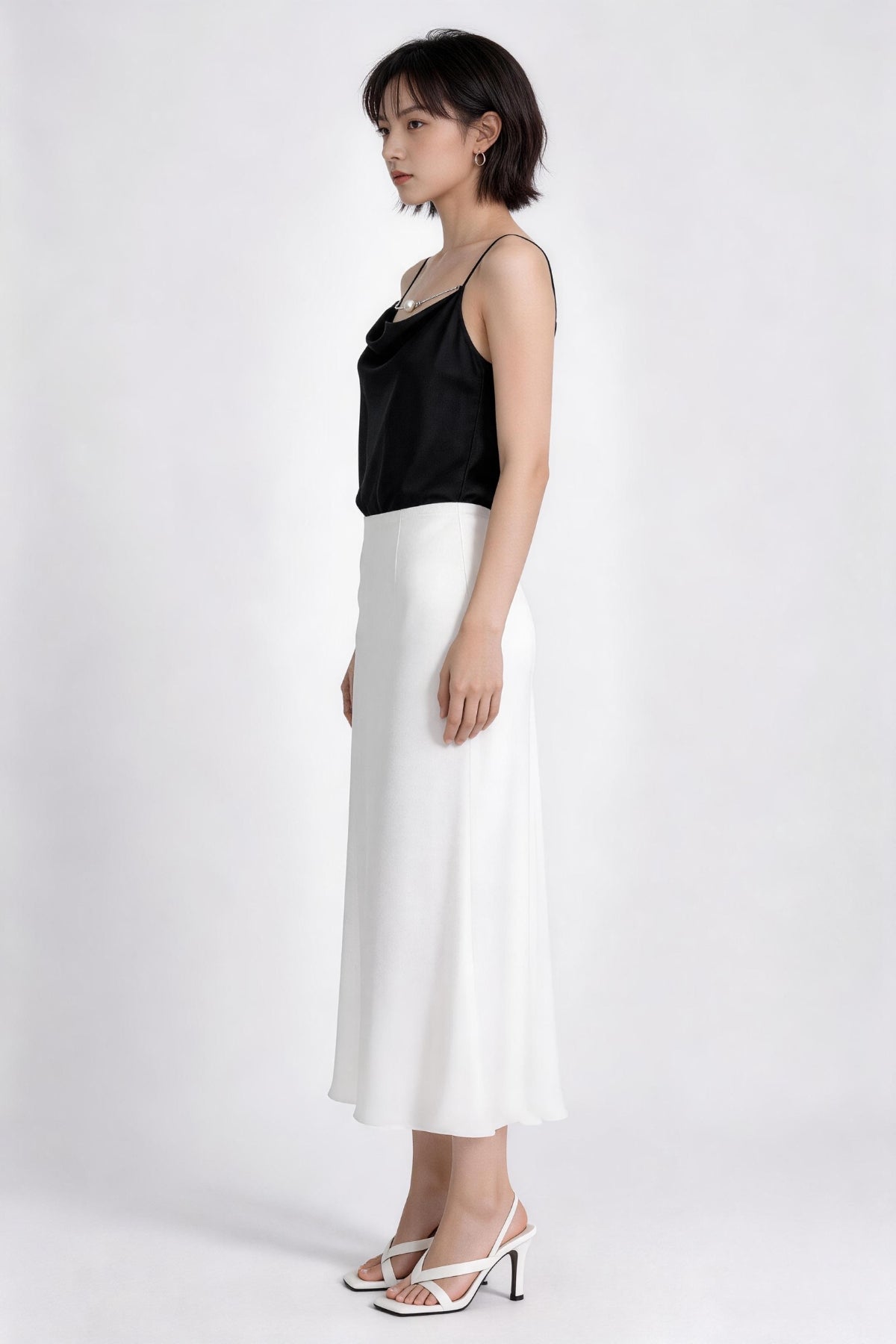 Elena Draped Cowl Satin Camisole