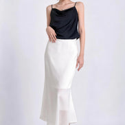 Elena Draped Cowl Satin Camisole