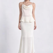 Elena Draped Cowl Satin Camisole