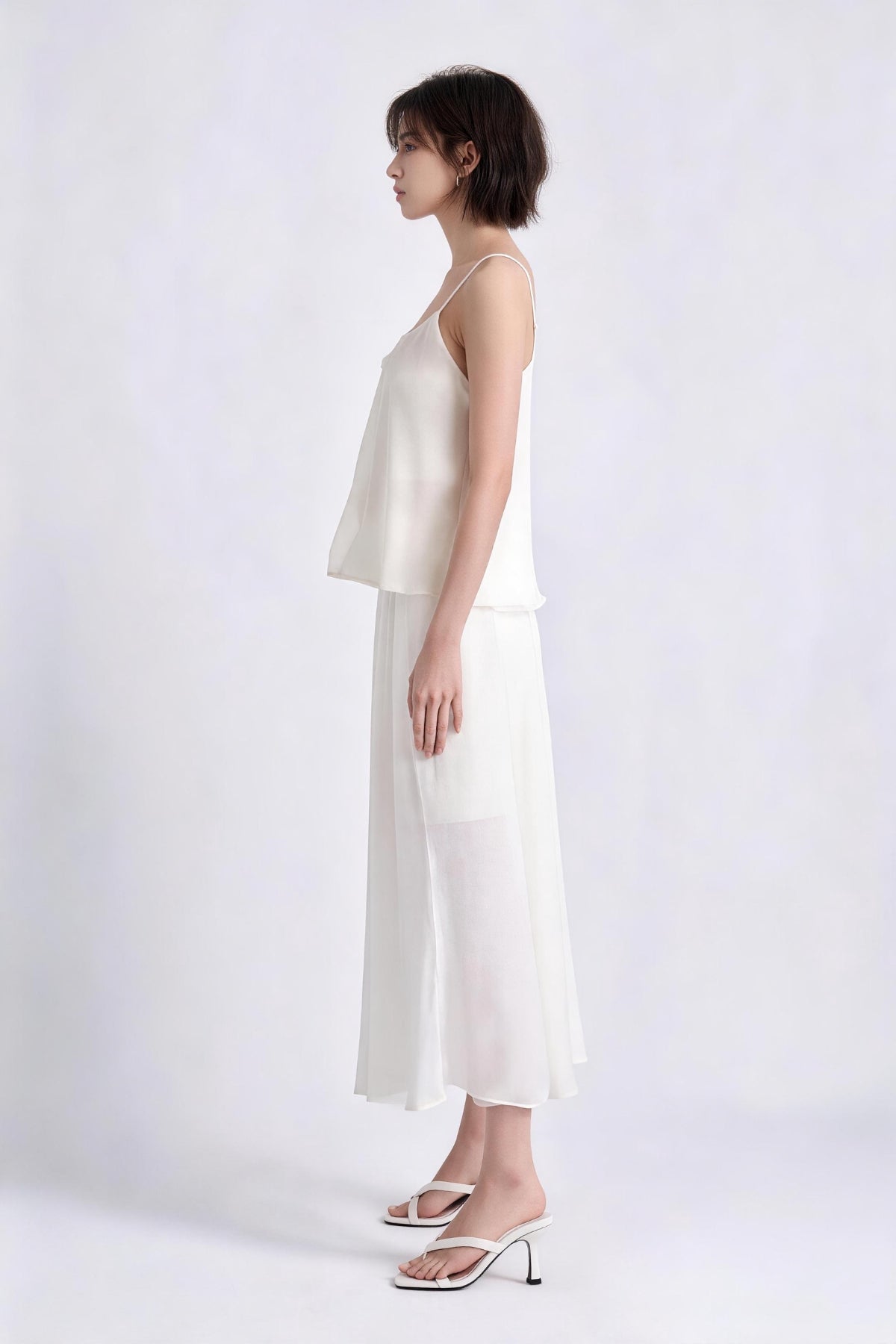 Elena Draped Cowl Satin Camisole