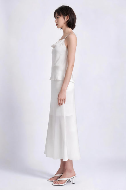 Elena Draped Cowl Satin Camisole