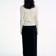 Elowen Open-Front Micro-Rib Cardigan