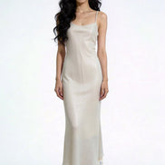 Elysian Shimmer Slip Maxi Dress