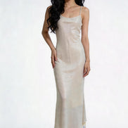 Elysian Shimmer Slip Maxi Dress