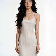 Elysian Shimmer Slip Maxi Dress