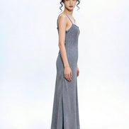 Elysian Shimmer Slip Maxi Dress