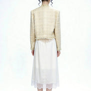 Evanthe Shimmer Tweed Cropped Jacket