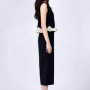 Fleur Scalloped Bow Sleeveless Top