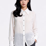 Gia Essential Textured Button-Down