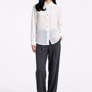 Gia Essential Textured Button-Down