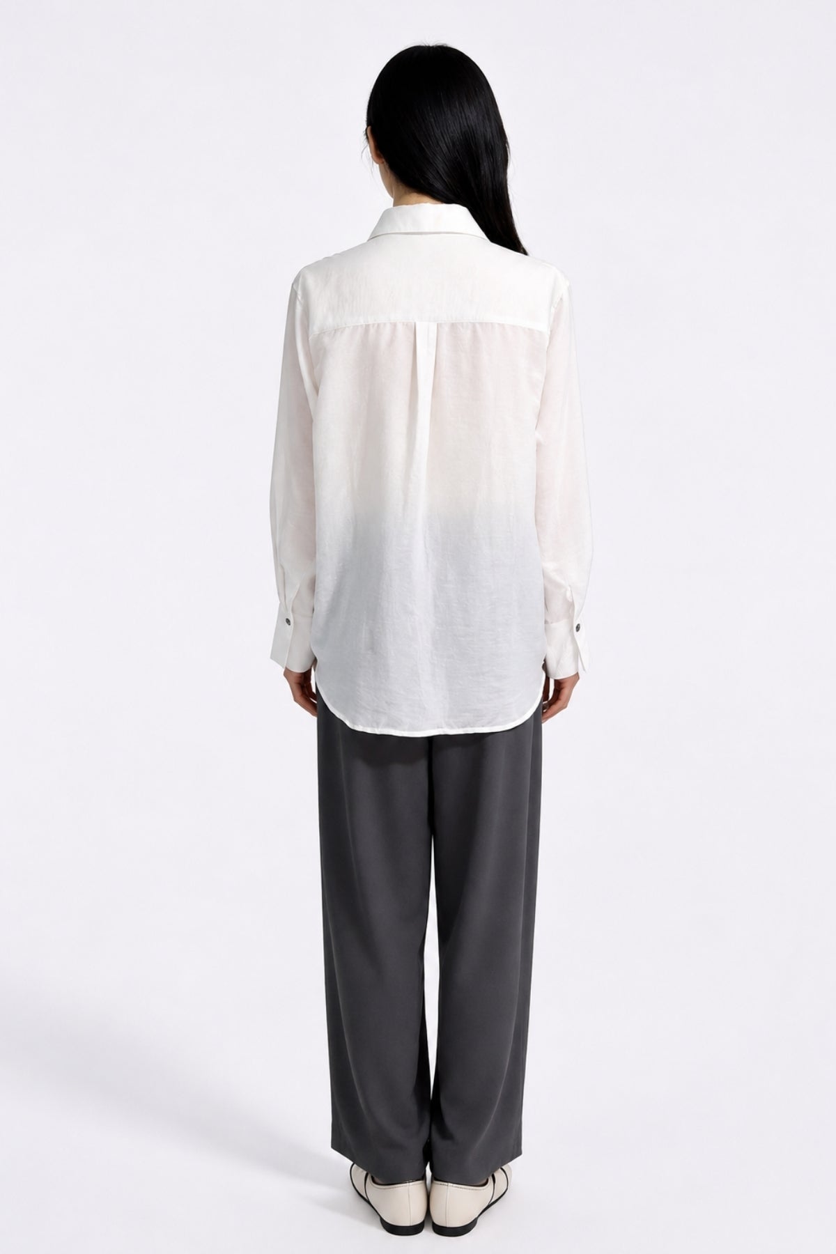 Gia Essential Textured Button-Down