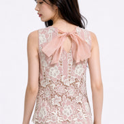 Ismeria Embroidered Lace Tank Top