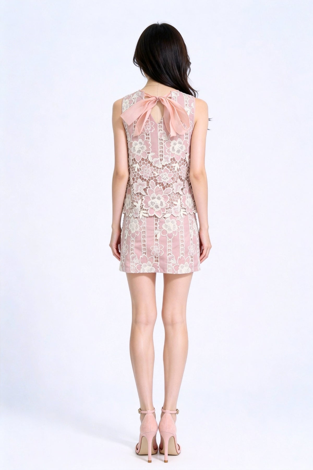 Ismeria Embroidered Lace Tank Top