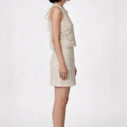 Ismeria Embroidered Lace Tank Top