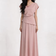 Jessamine Draped Satin Top
