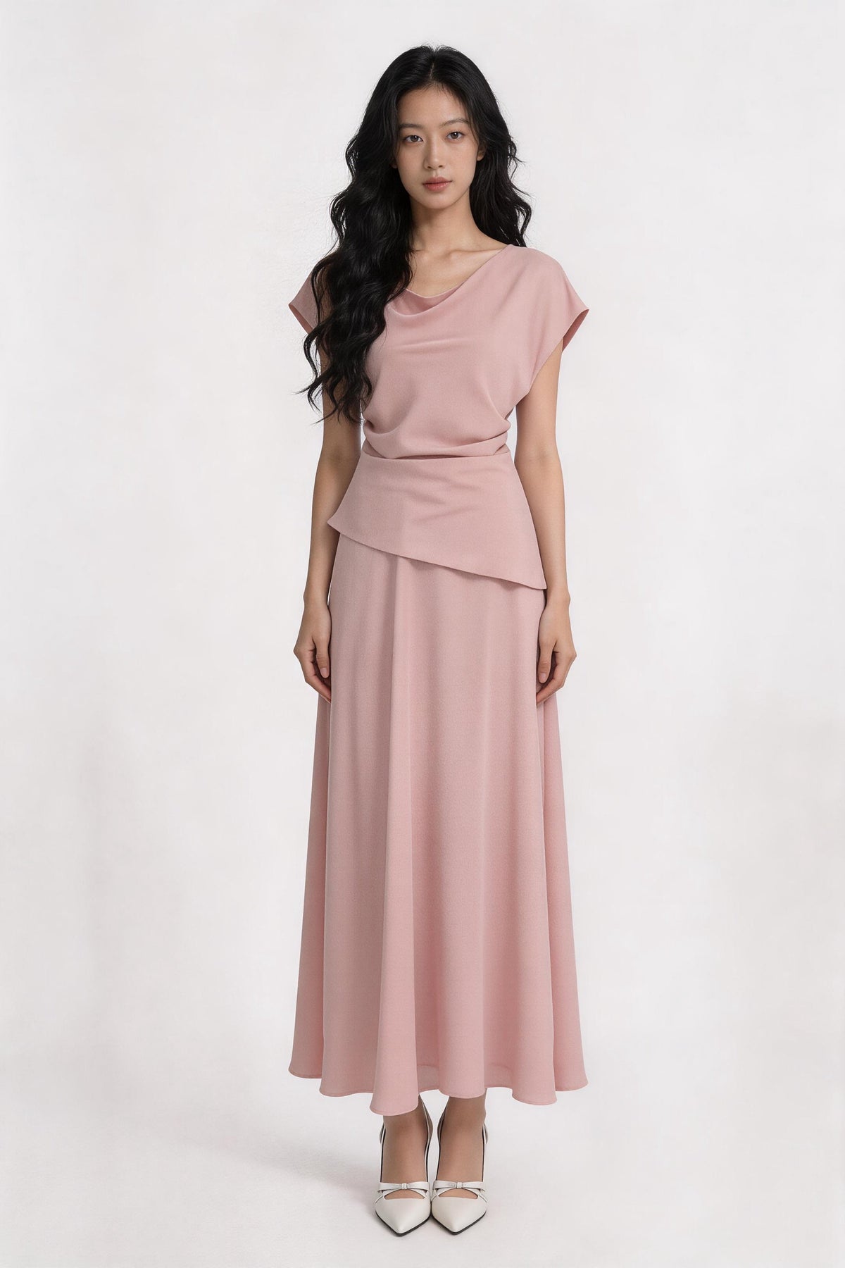 Jessamine Draped Satin Top