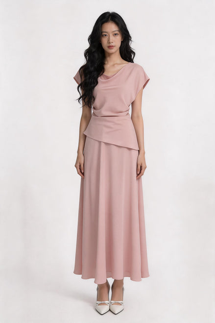 Jessamine Draped Satin Top