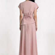 Jessamine Draped Satin Top