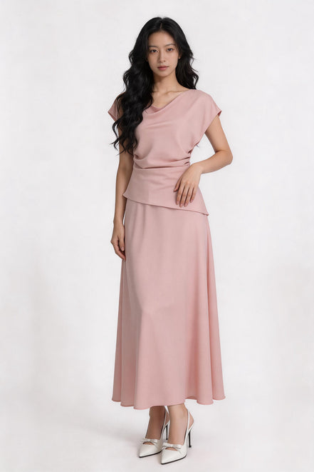 Jessamine Draped Satin Top