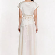 Jessamine Draped Satin Top